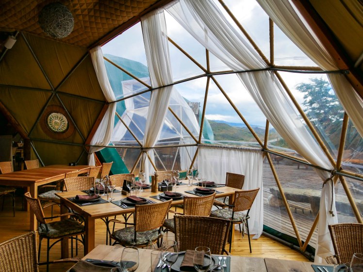 Dining dome in Torres Del Paine EcoCamp Central