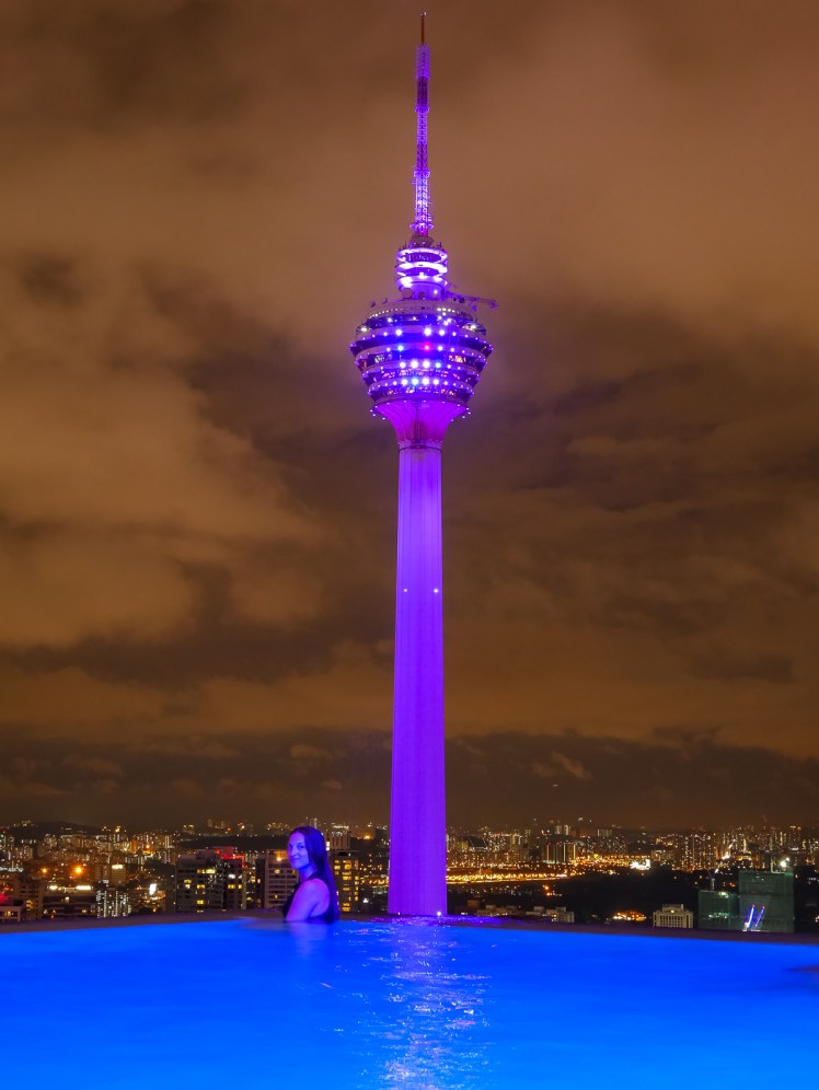 View of KL Tower from Face Suites infinity pool
