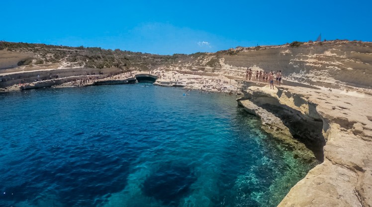 St. Peter's Pool view from the sea