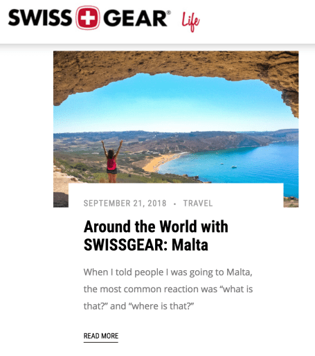 My Malta Blog on SWISSGEAR.com