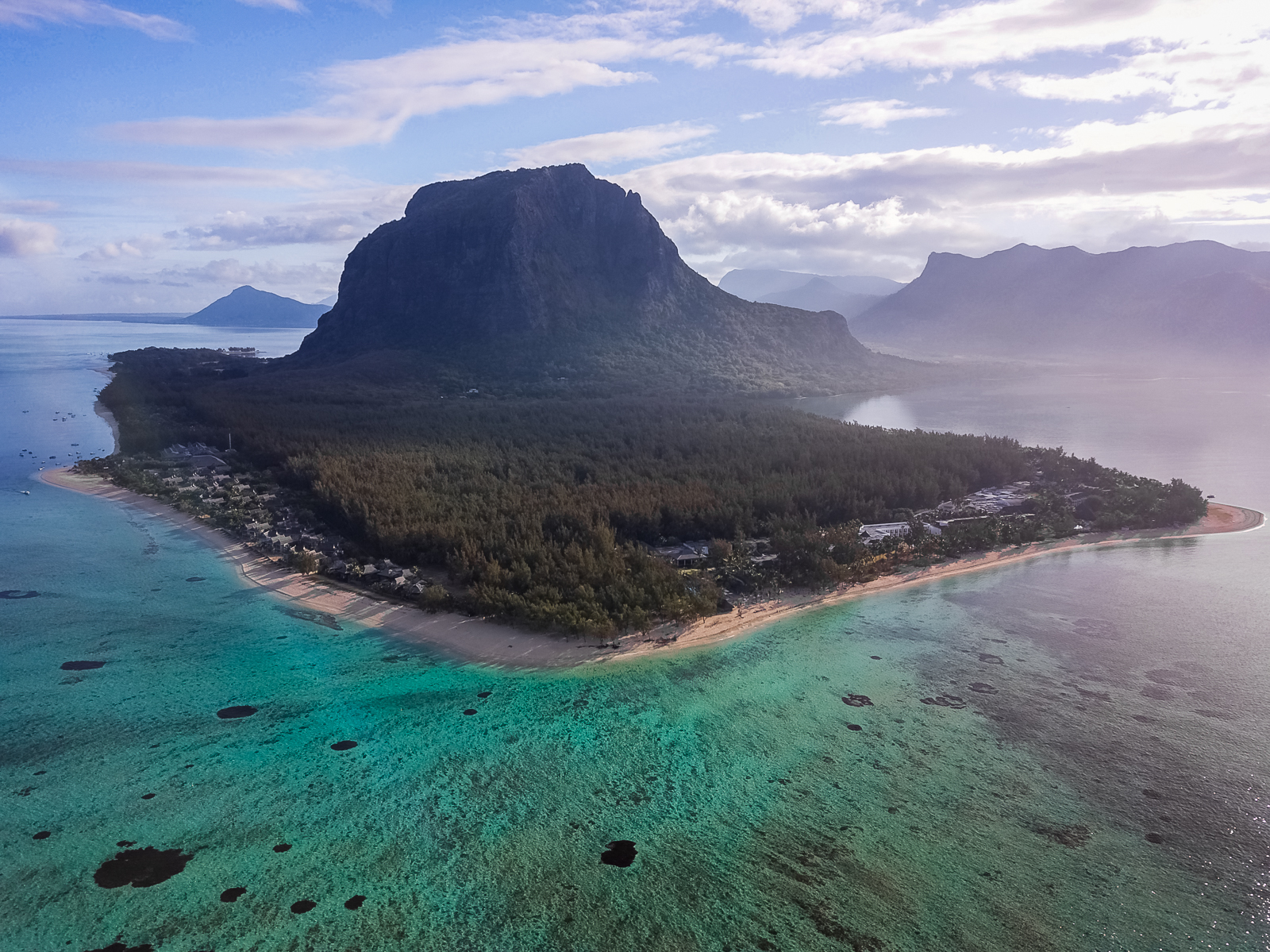 Le Morne Mauritius drone photo
