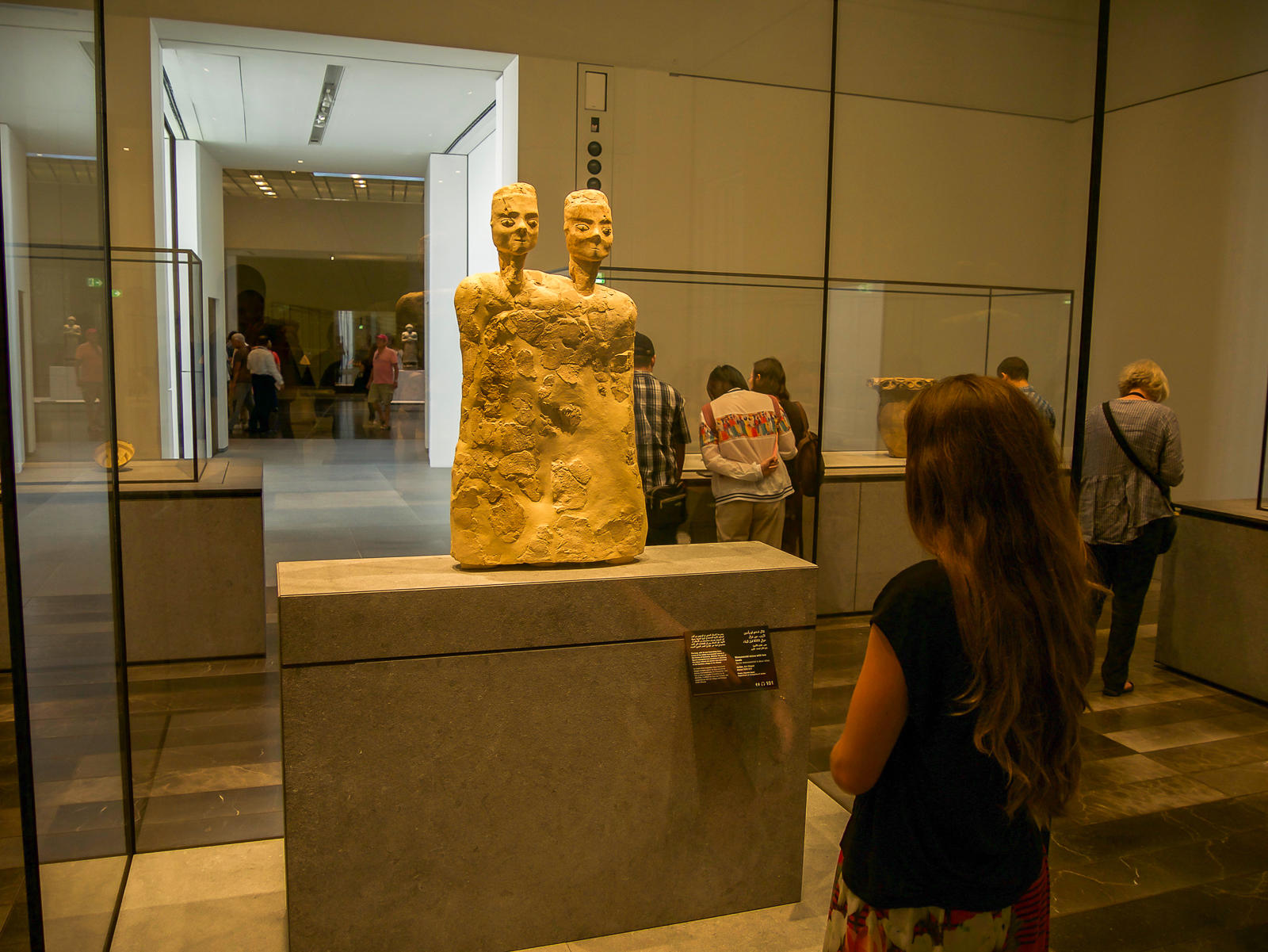"Monumental Statue with two heads"