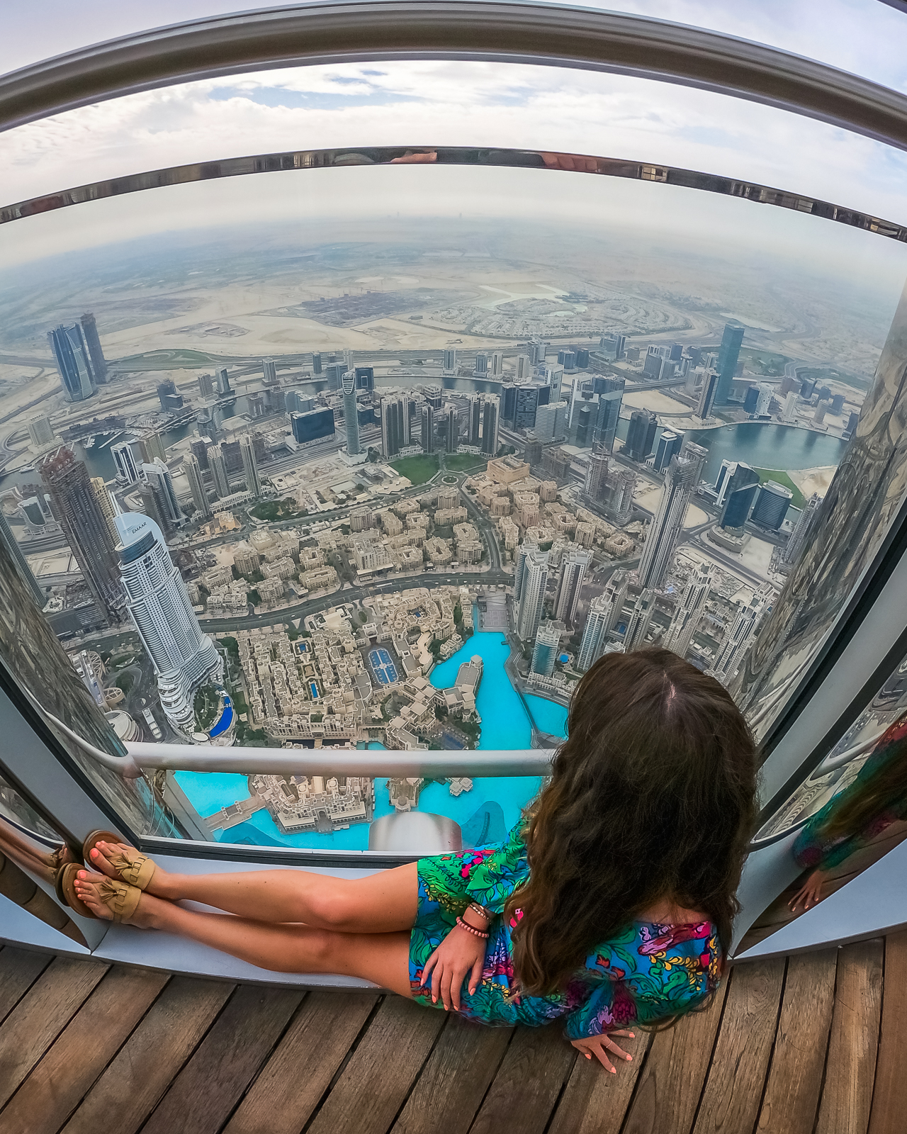 View from the top of the world's tallest building