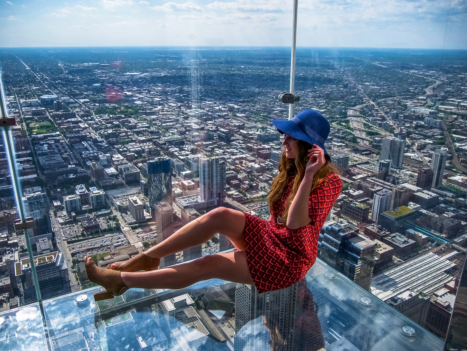 Top of the Willis Tower in Chicago