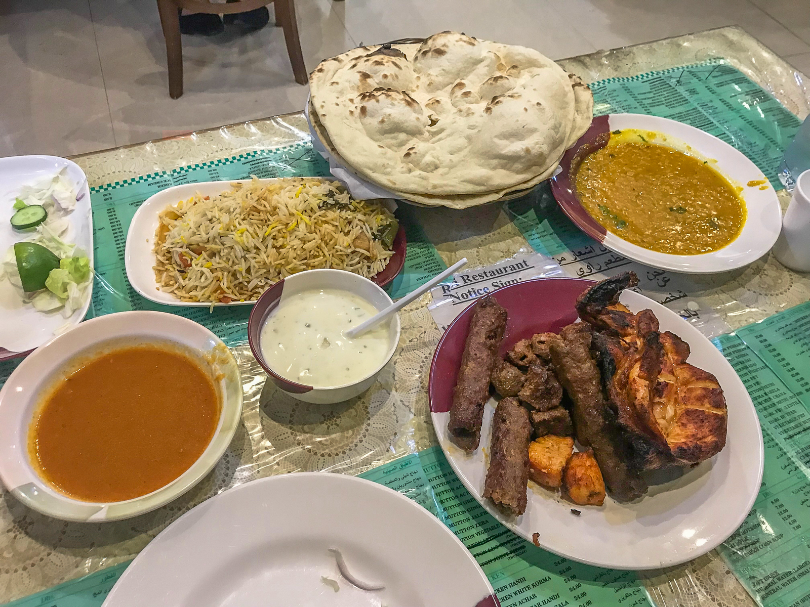 Dinner at Ravi Restaurant