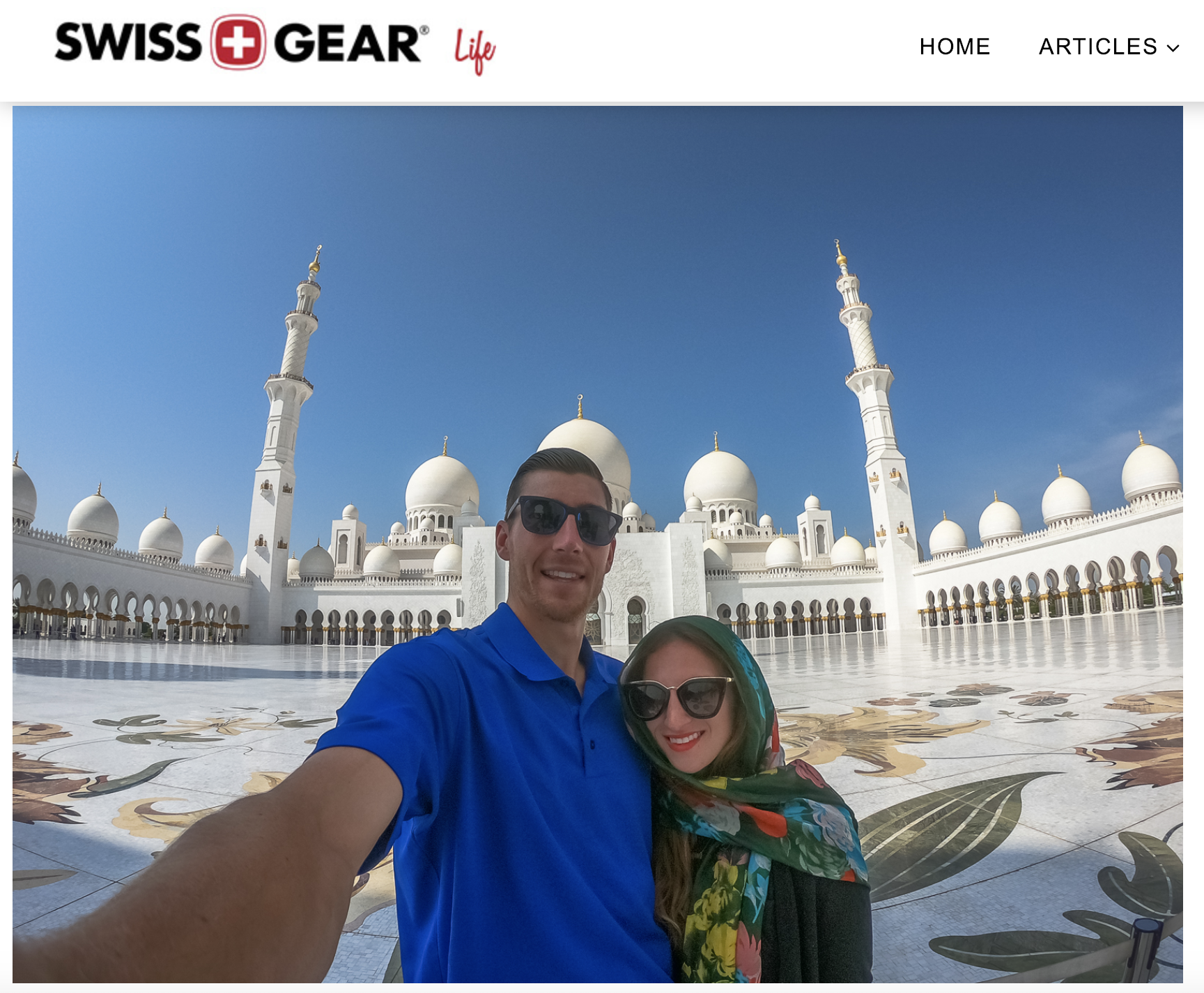Swissgear blog - Grand Mosque selfie
